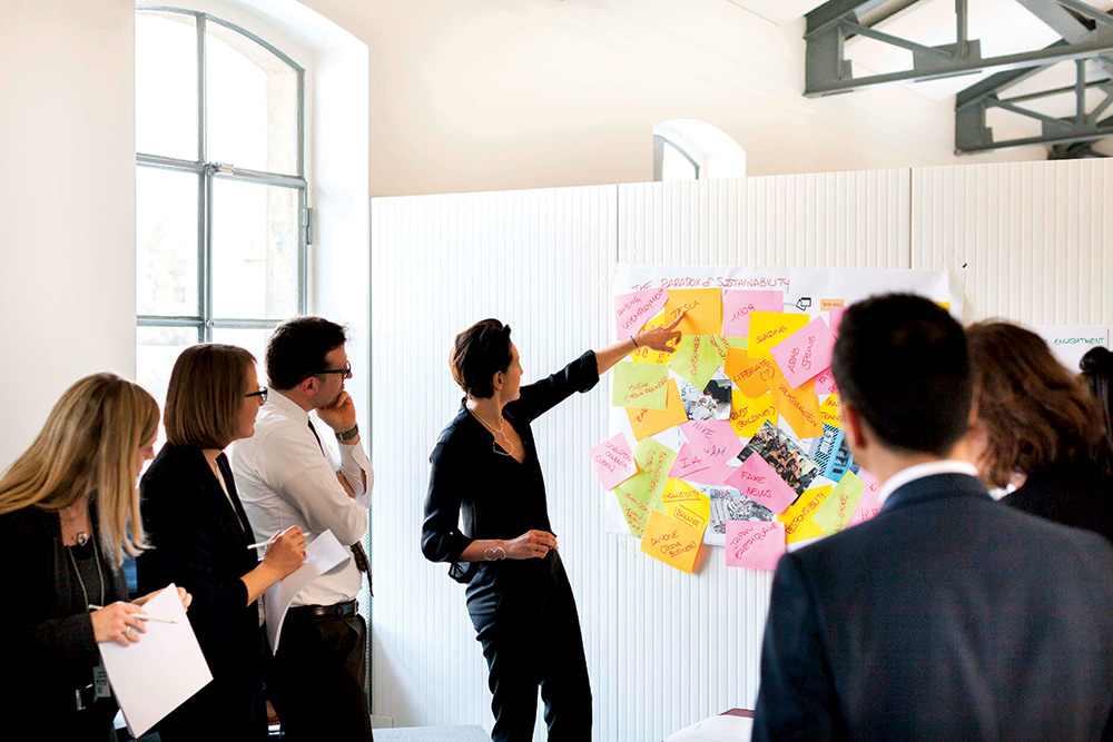 A scene from Prada’s Shaping a Creative Future conference